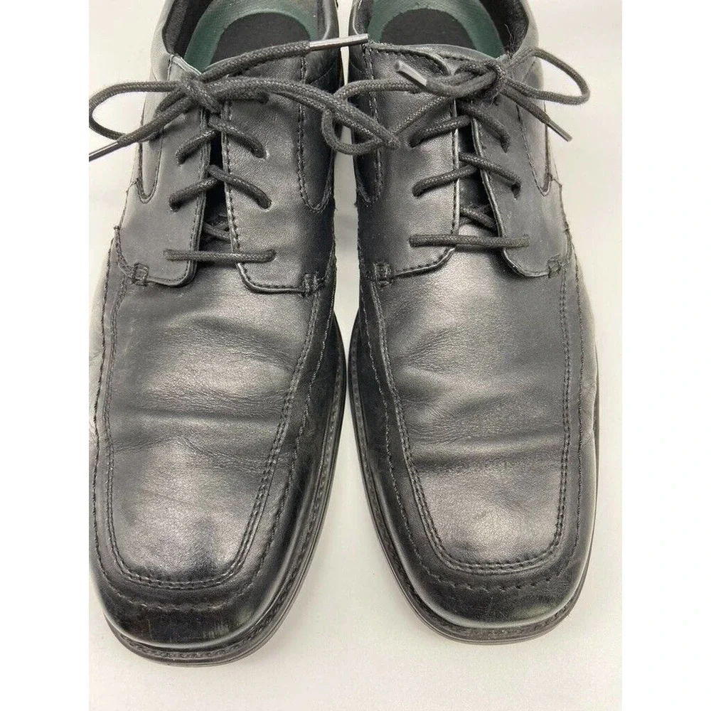 Clarks Shoes Mens Sz 11.5M Hommes Black‎ Leather Smart Extralight